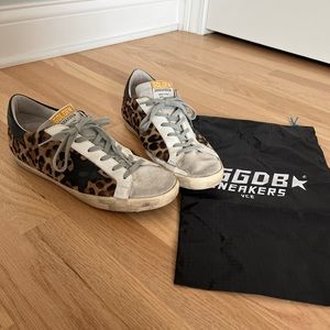 Golden Goose Superstar sneakers in Leopard